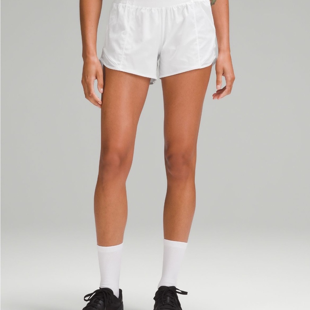 Women's White Athletic Shorts